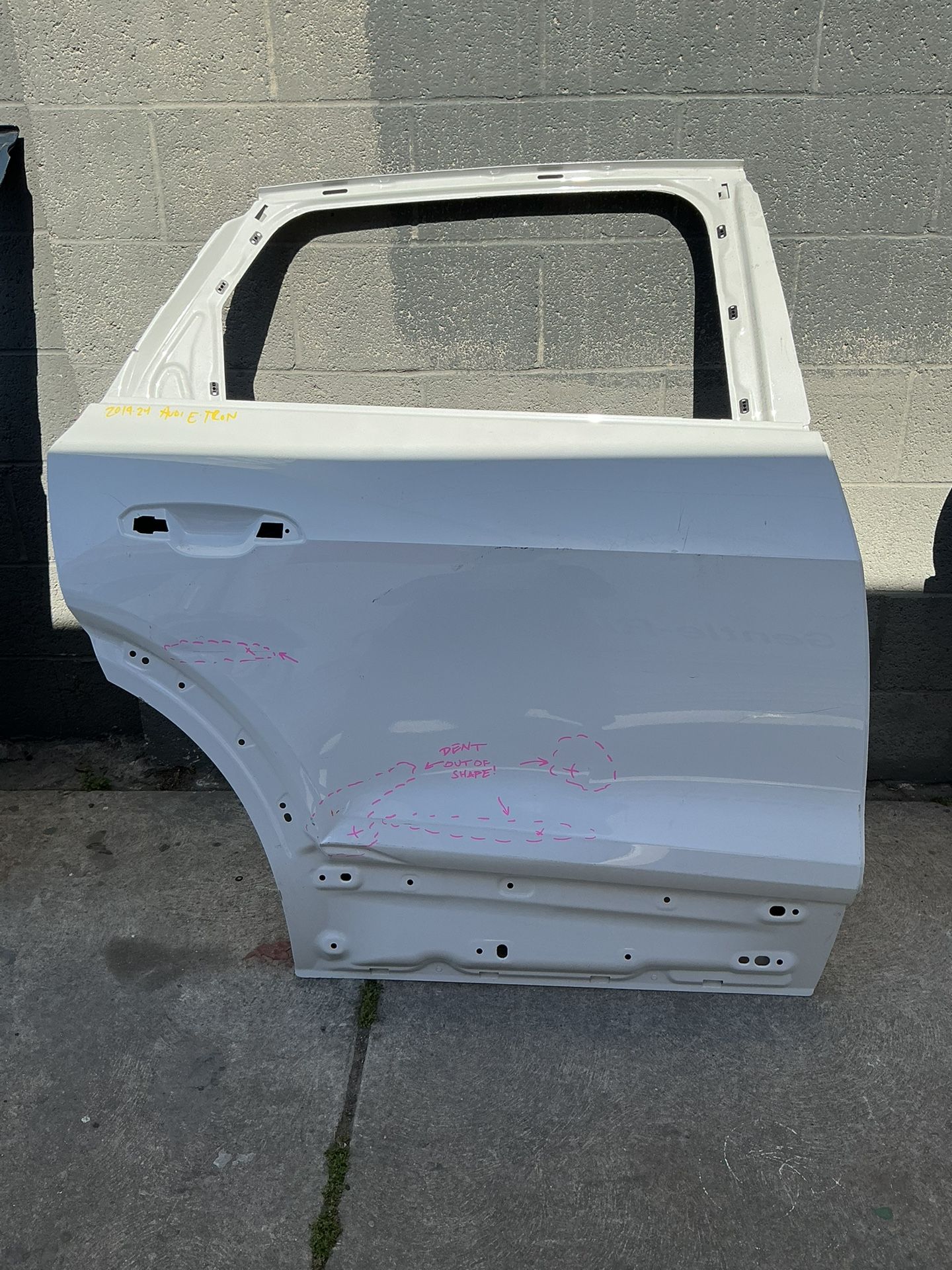 2019 -2024 Audi E-TRON REAR PASSENGER DOOR