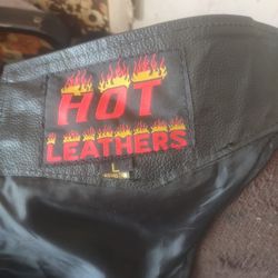 Leather Chaps Size Large 