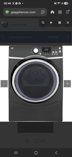 Gas clothes dryer GE model GFD45GSPM1DG  TM880257C