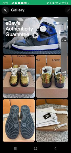 LOUIS VUITTON NIKE AIR FORCE 1 LOW WHITE ROYAL BLUE BLACK NEW SNEAKERS  SHOES SIZE 8 8.5 10 A4 for Sale in Miami, FL - OfferUp