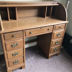 Wooden RollTop Desk