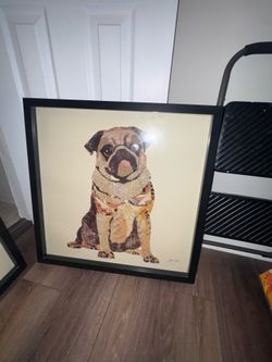 Dog art frame