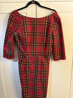 Tartan Holiday Pencil Dress