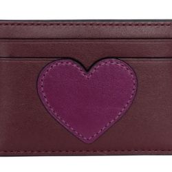 Coach Heart Card Holder