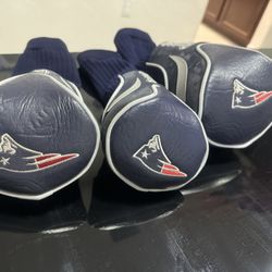 patriots head covers 3 pc set  Used