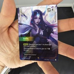 Spiritforged Irelia Overnumbered Foil Card PreRift: Fervent 225/221 English 