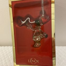 Lenox Grinch with Horn Ornament 