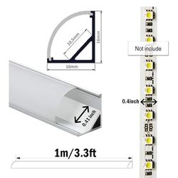 LED Aluminum Channel with Milky cover for Pro Look 