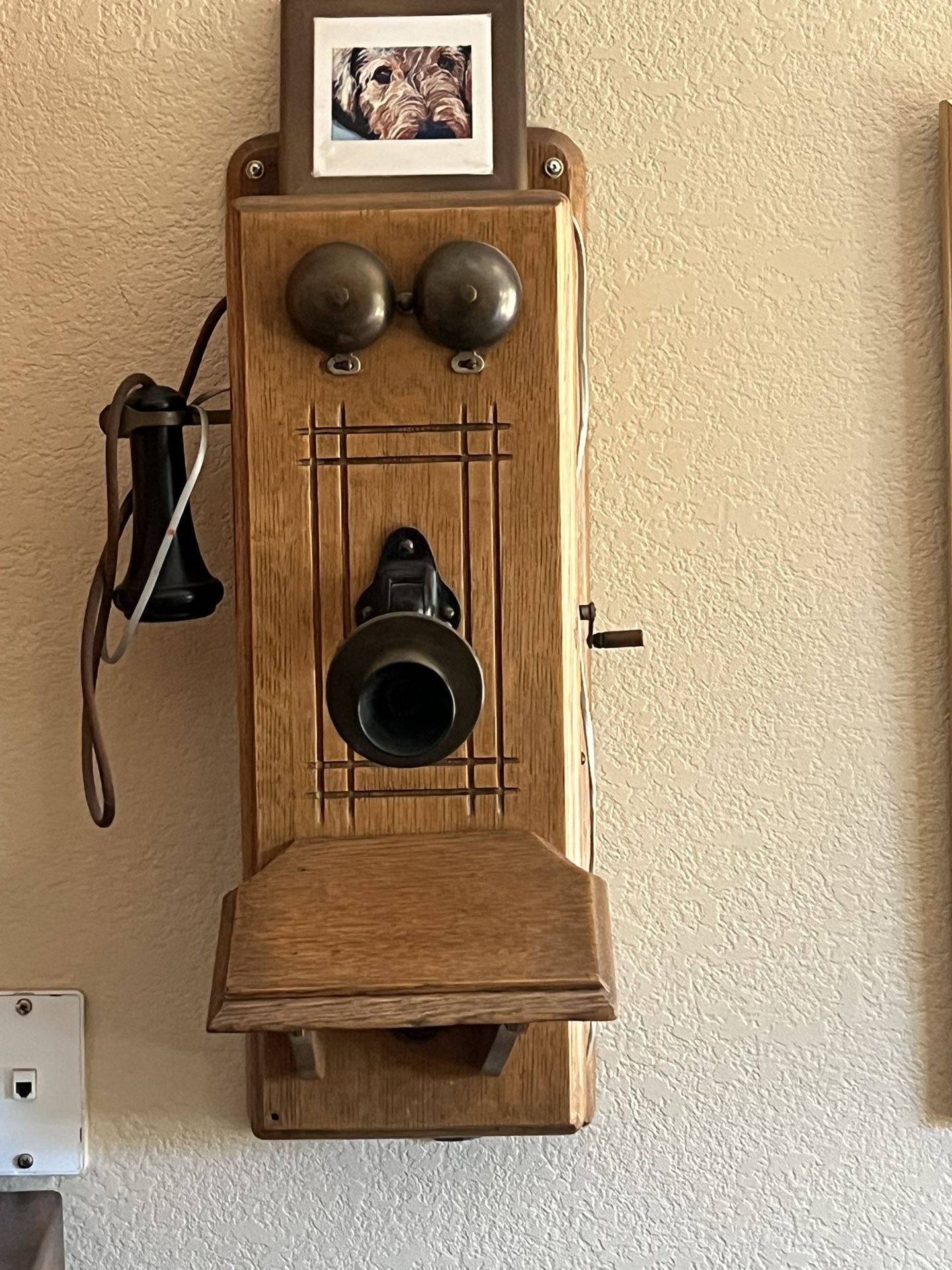 Antique Wall Mounted Telephone- Works With Landline!