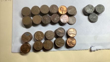 113  Wheat. 25  Steel And 100 Copper Pennies 