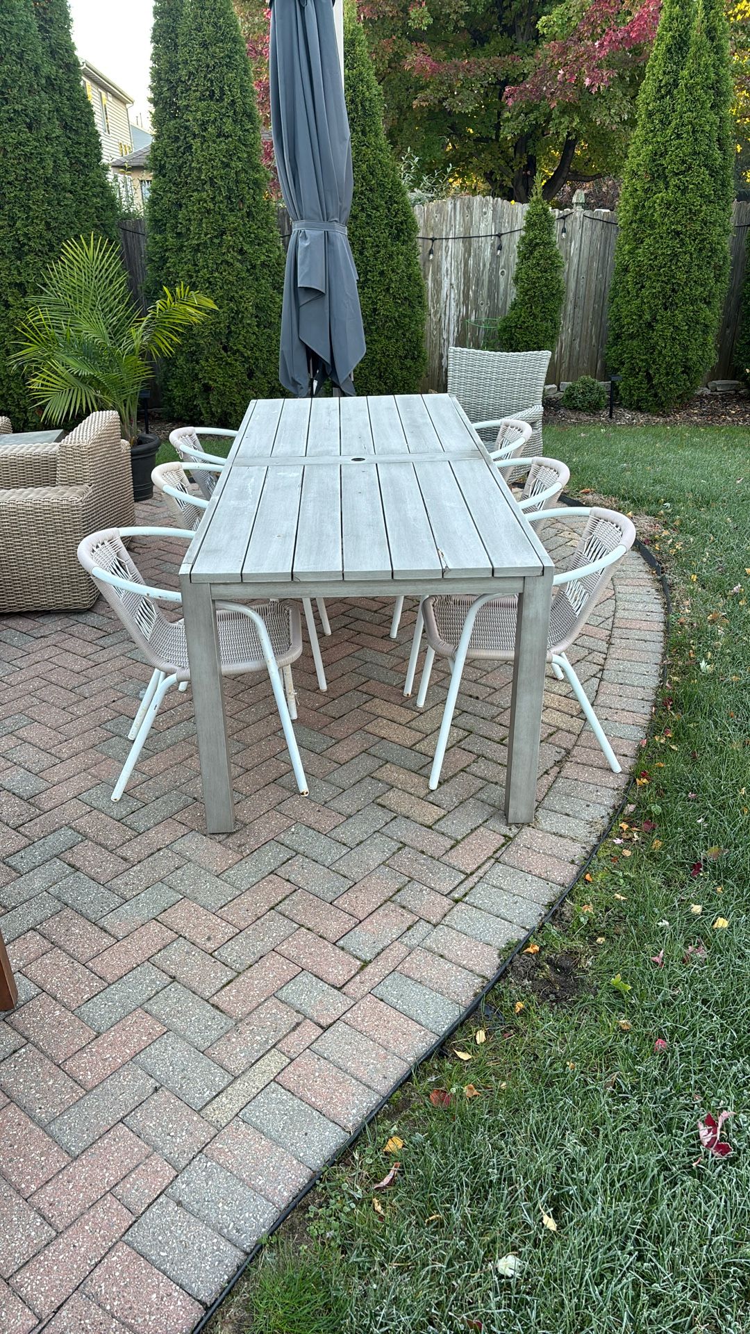 Outdoor Wood Patio Table - Crate and Barrel
