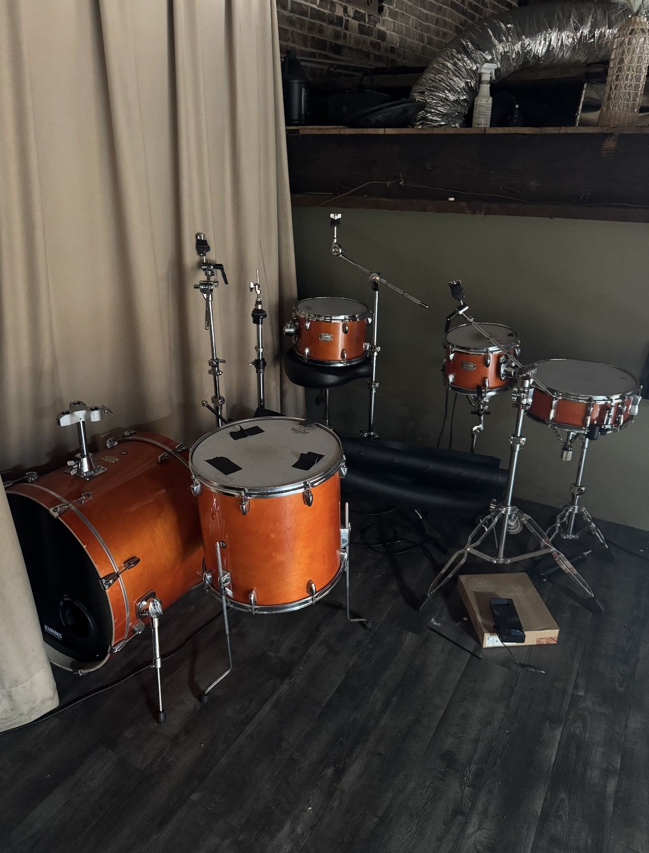 Yamaha Stage Custom Birch 5-Piece Shell Pack — Honey Amber