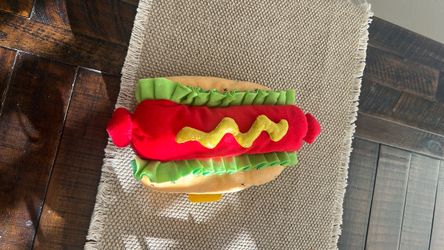 Halloween hotdog pet costume