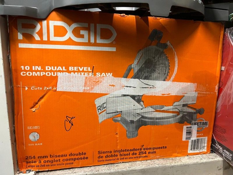 RIDGID 10 IN. MITER SAW 15 AMP $169