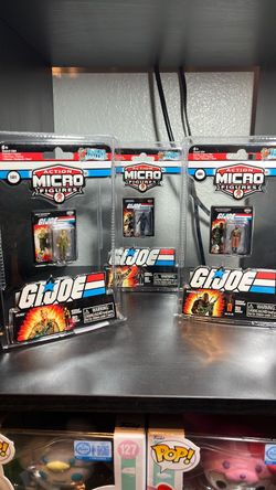 G I Joe Worlds Smallest Micro Action Figures  Set Of 3 Duke Snake Eyes Roadblock