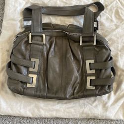 Michael Kors Grey Leather Handbag 