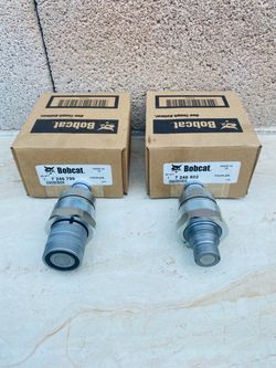 100$ New Bobcat Hydraulic coupler fittings make and female