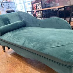 Nice Velvet Green Chair Best Offer