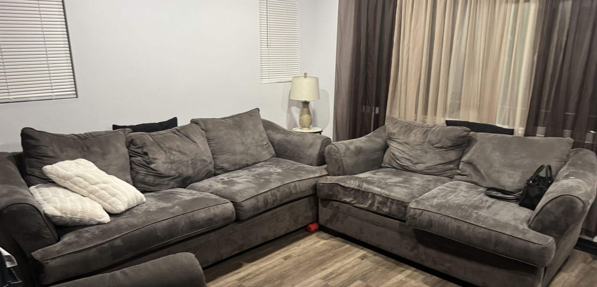Gray 2 Piece Sofa Set