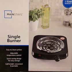 Mainstays Single Burner /$5.00 Cash