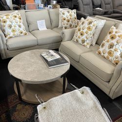 Sofa And Love Seat On Clearance $’m