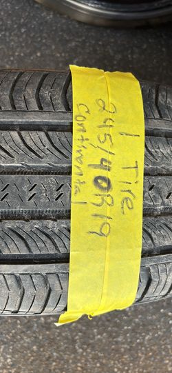 1 tire 245/40r19 continent $45