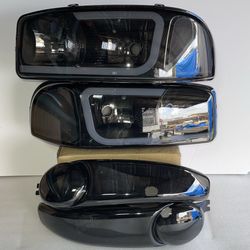 GMC Sierra Denali / Yukon Denali Smoked LED Headlights for 1999 to 2006