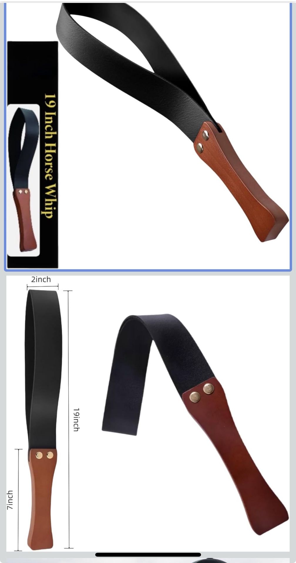 19'' Equestrianism Crops,Horse Whip, Premium Riding Crop Horse Whip for Equestrian Sports.