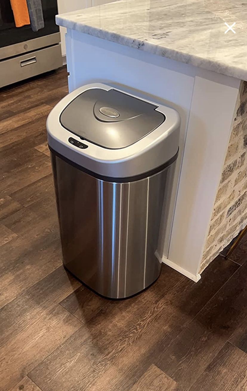 NEW! 21 Gallon Touchless Motion Sensor Trash Can Stainless Steel 