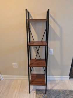 Wood And Metal Shelf