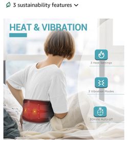 👍Like New! Comfytemp Cordless Heating Pad with Massager for Back
