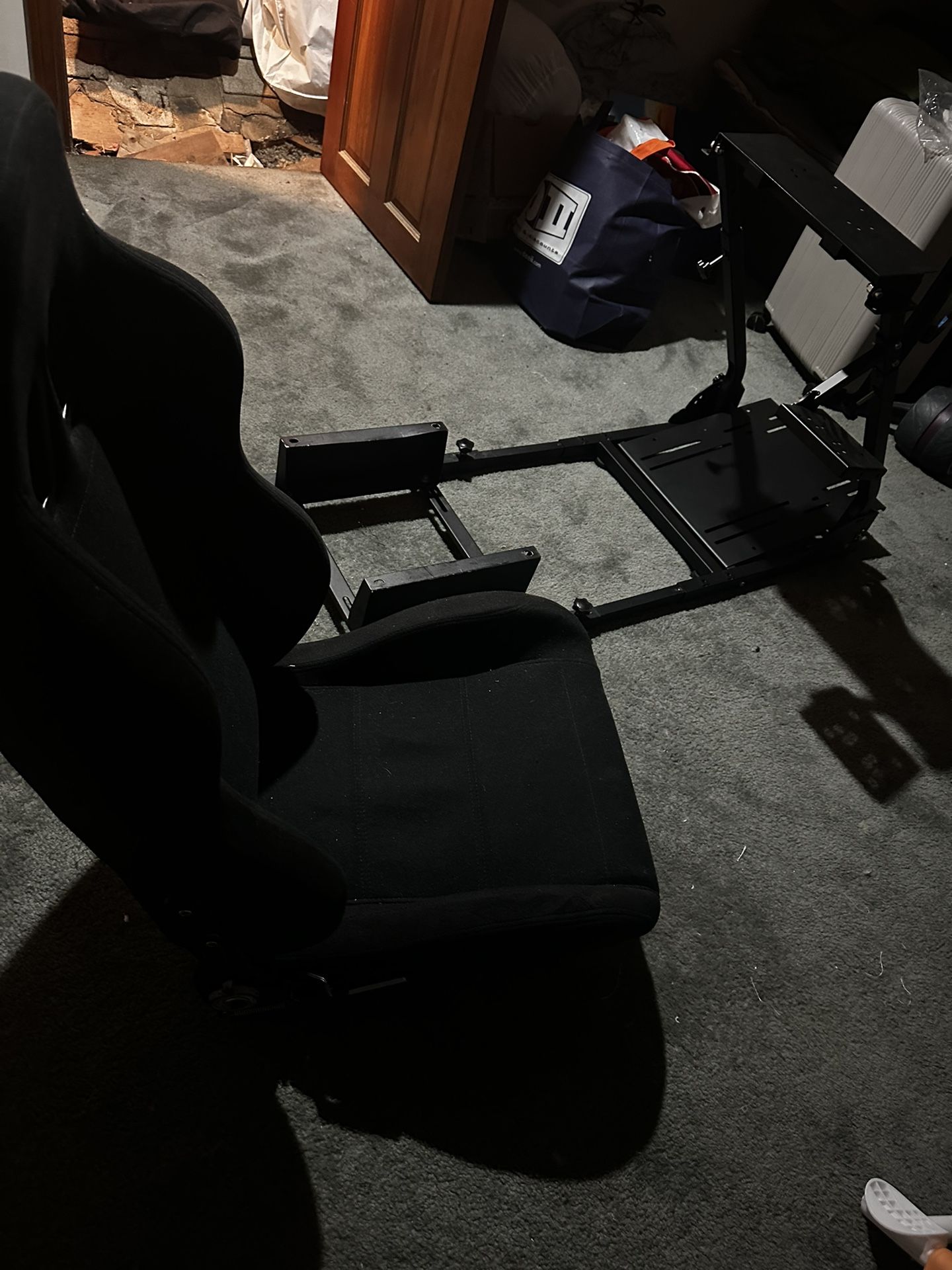 Marada G29 Racing Simulator Cockpit with Seat, Sim Racing Cockpit Fits forThrustmaster/Logitech/Fanatec G29, G920, T248 T300RS T150 458,Sim Racing Rig
