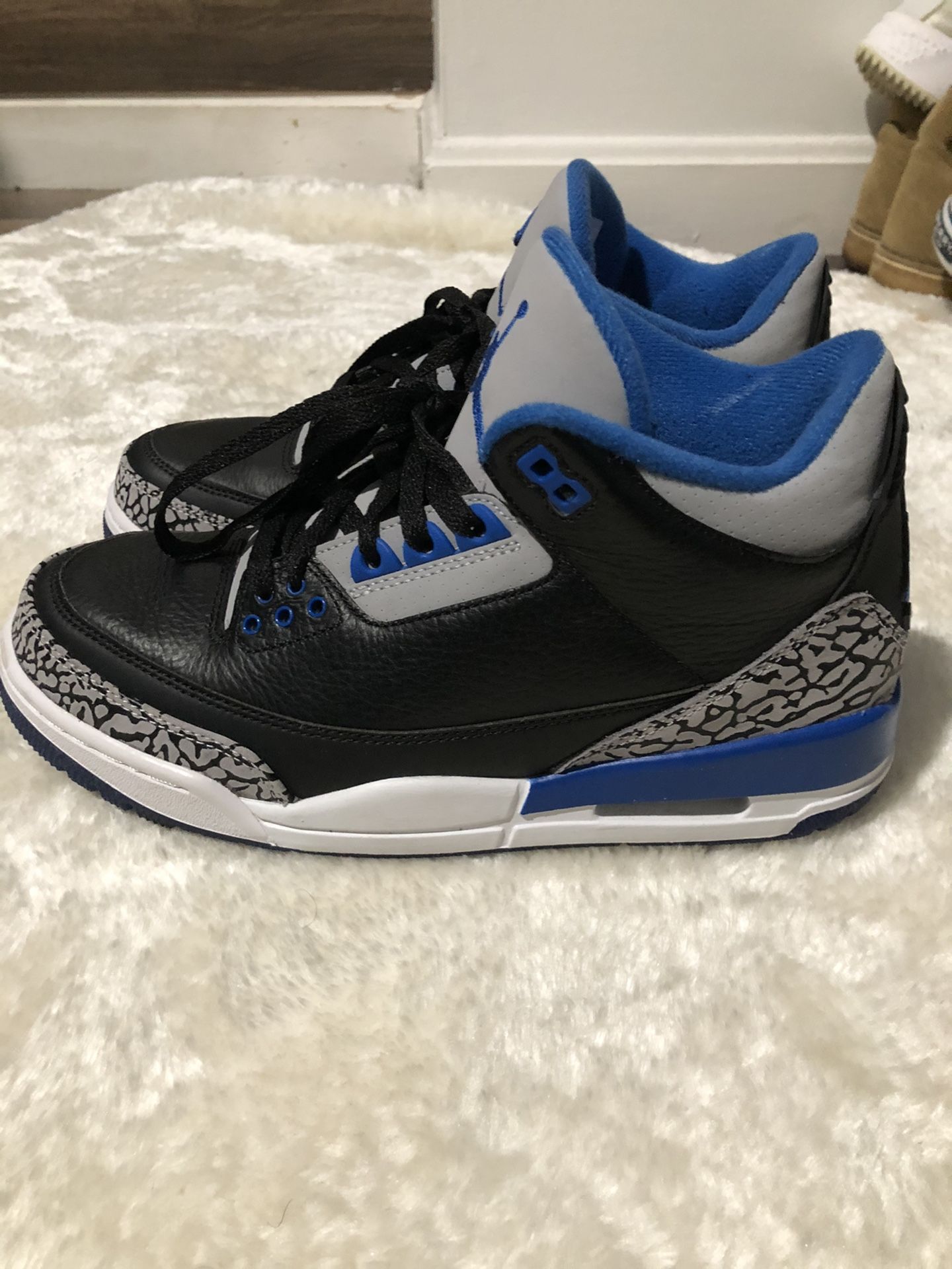 Jordan retro 3 sport blue size 7.5