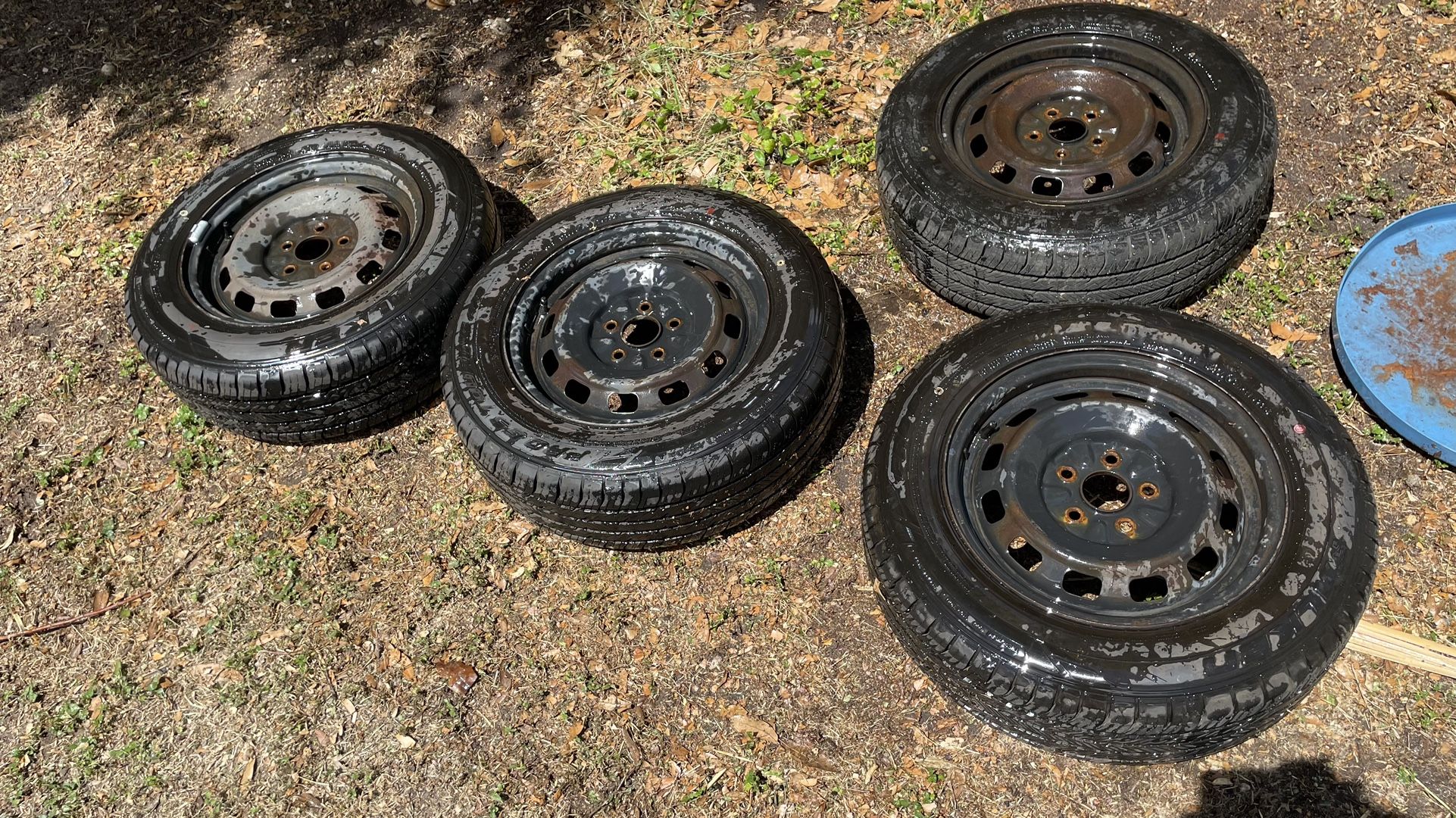 5x100 Steelies With New Tires