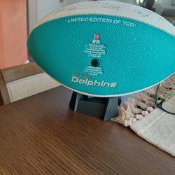 Signed Miami dolphin football