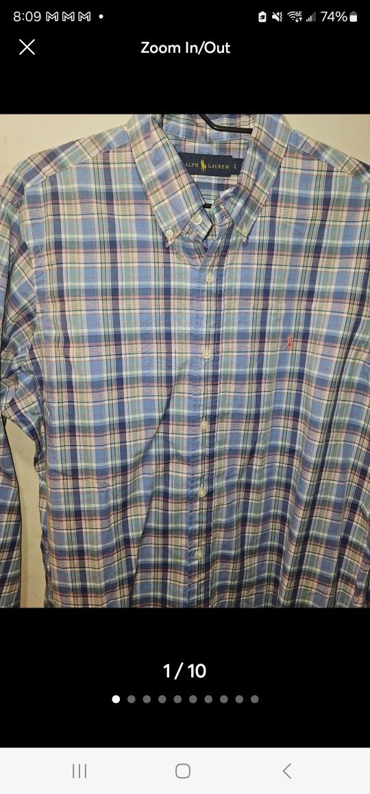 5 Ralph Lauren Button Down Longsleeve Shirts