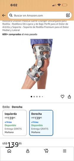 Rodillera derecha para soporte y dolor