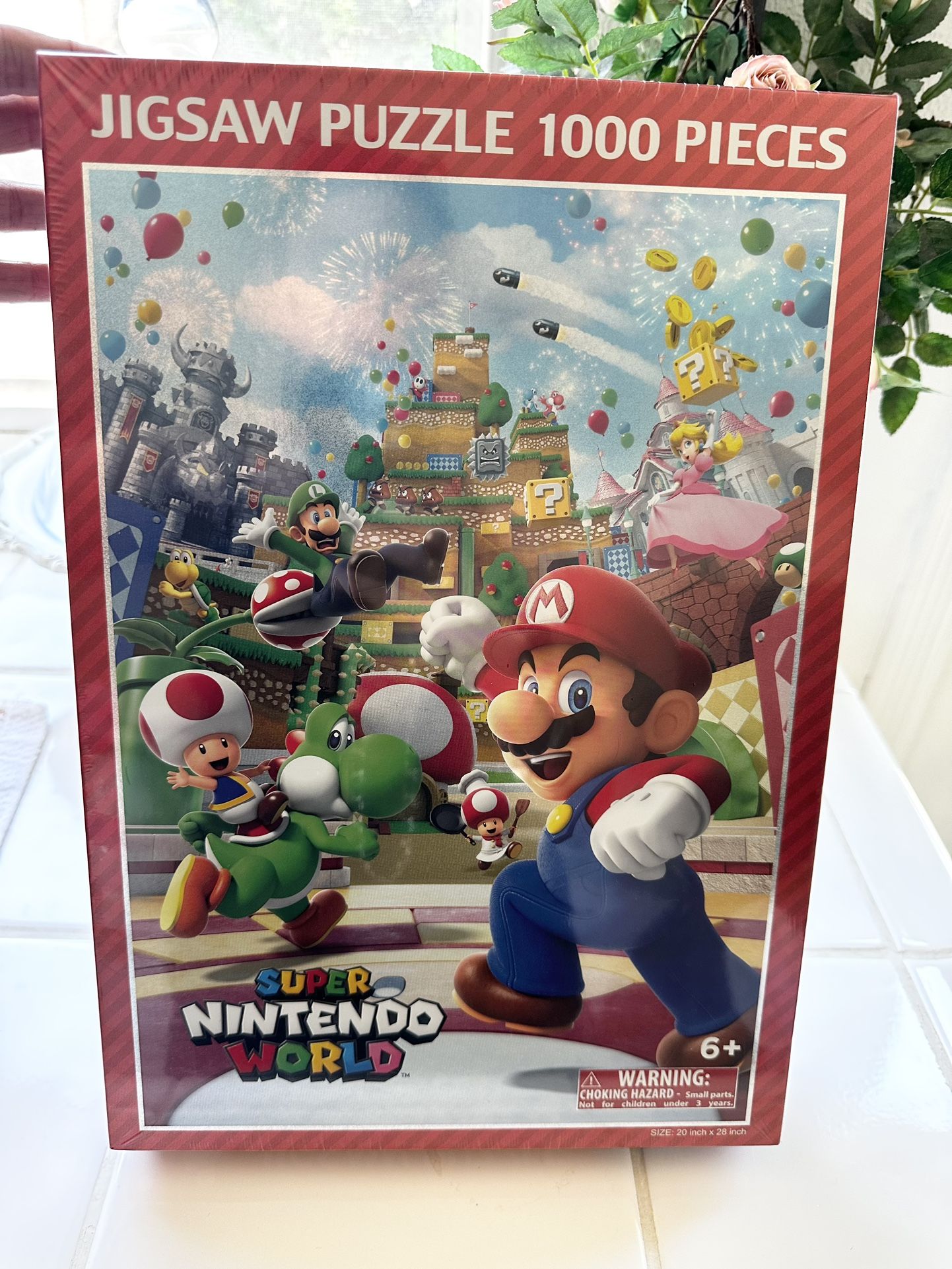 Universal Studios Mario Bros 1000 pc Puzzle still in wrapping.