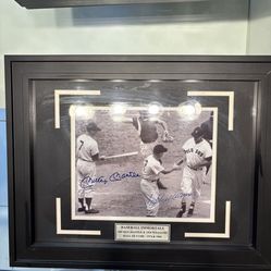 Mantle & Williams "Baseball Immortals" Signed HOF Tribute - Yankees/Red Sox