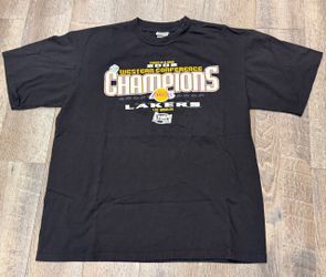 Vintage Lakers 3 Peat NBA Finals LEE Sport Shirt size XL