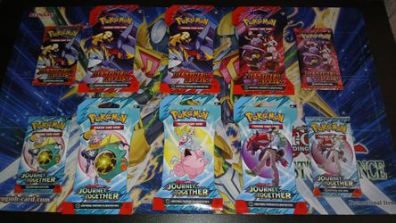 Pokemon Destined Rivals & Journey Together Sleeved Booster, Loose Booster Pack Bundle (10)