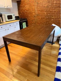 Vintage Walnut Solid Wood Dining Table