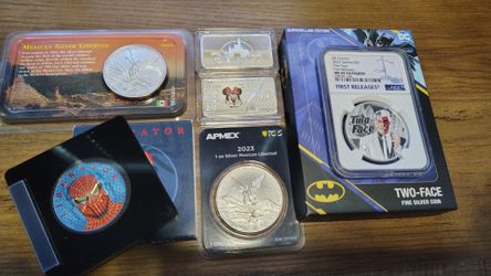 Lot of silver and coins