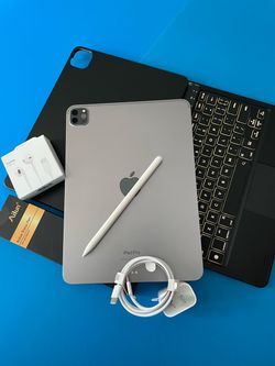 Apple IPad Pro 11” 4th Generation (2022 Model / M2 chip ) 128GB with Keyboard, pen & Accessories (256gb /512GB)