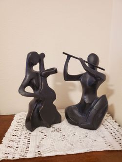 Musicians Sculptures Figurines 4.5 x 8"H