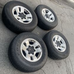 4 - 225/75r15 6x5.5 6x139.7 Toyota Tacoma 4runner Tundra Stock Wheels Rims With Tires!!!