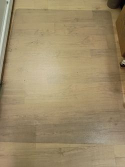 46"x60" PVC Clear Chair Mat for Hard Floors, $20