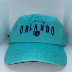 Orlando Florida Classic Hat (Turquoise) one size adjustable good Conditions wool
