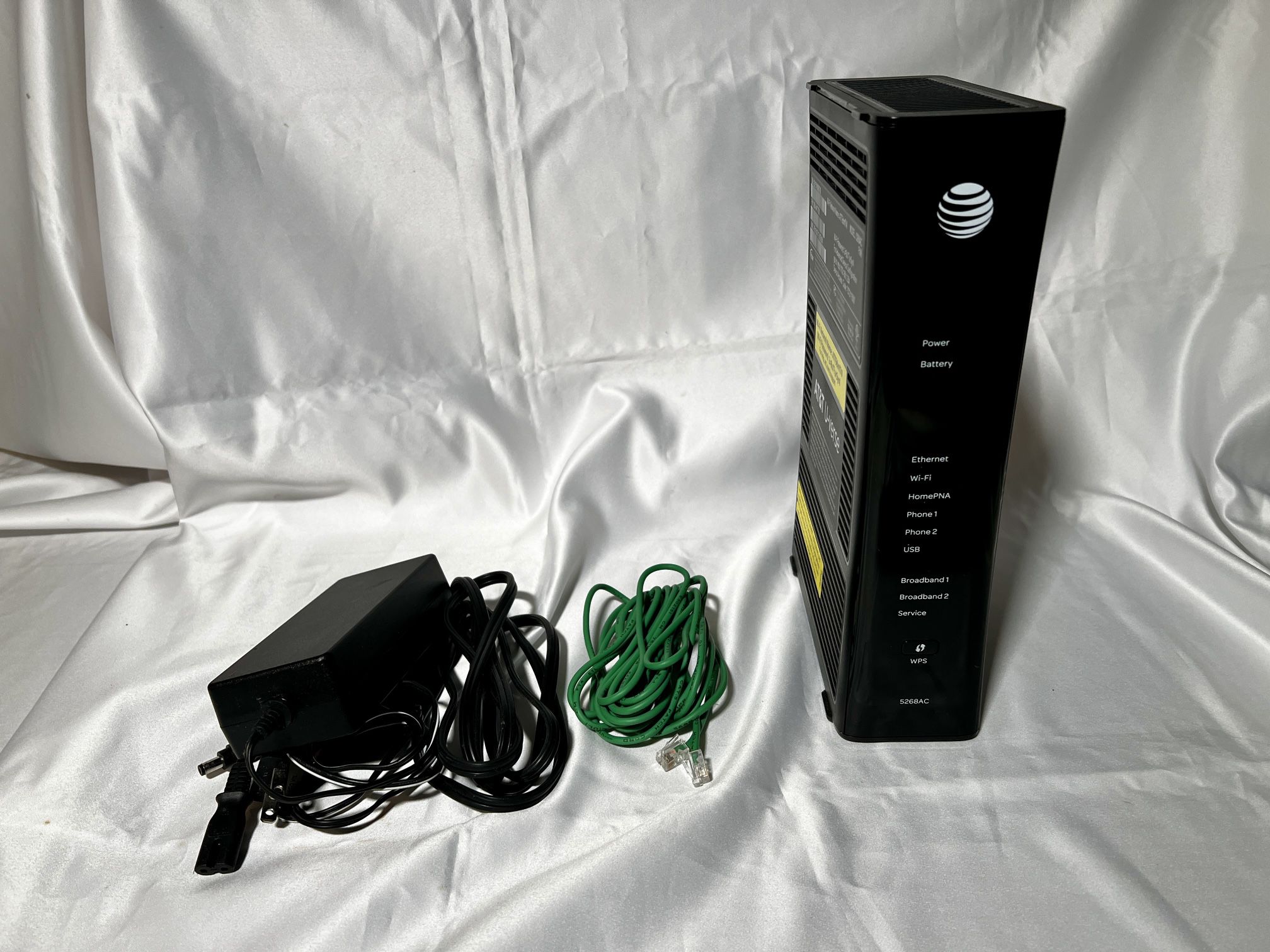 AT&T U-Verse Pace 5268AC Gateway Internet Wireless Modem Router With Power cable