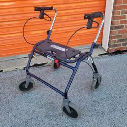 Bariatric Dolomite Maxi Plus Rollator. Durable, welded steel frame. Weight capacity: 440 lbs